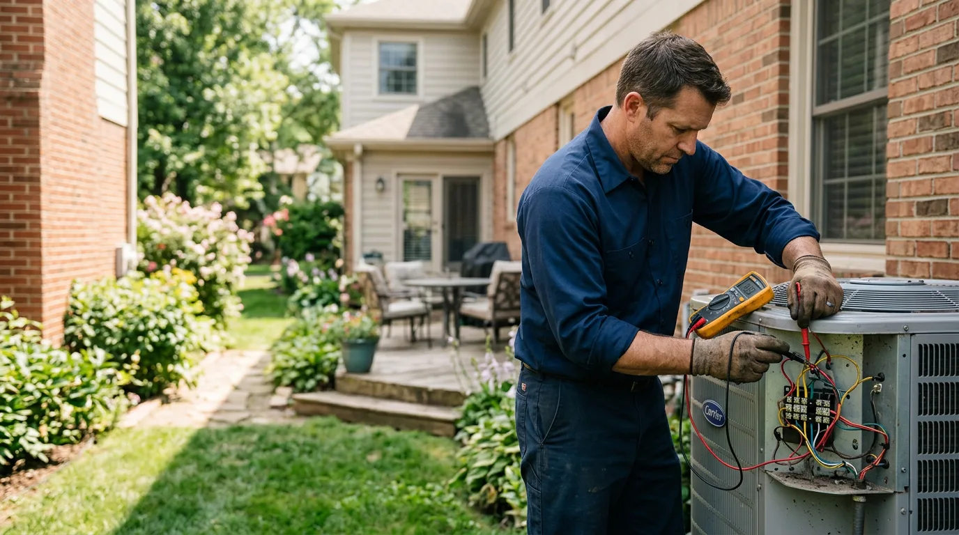 HVAC technician working near Harrisville, WV
